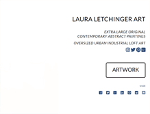 Tablet Screenshot of lauraletchingerart.com